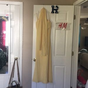 Yellow bridesmaid dress